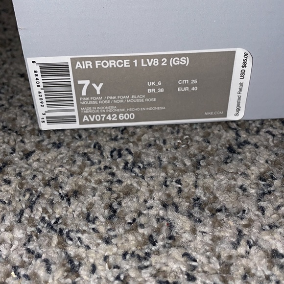 Nike Air Force 1 Low Have a Nike Day Pink Foam 7Y - Picture 3 of 3